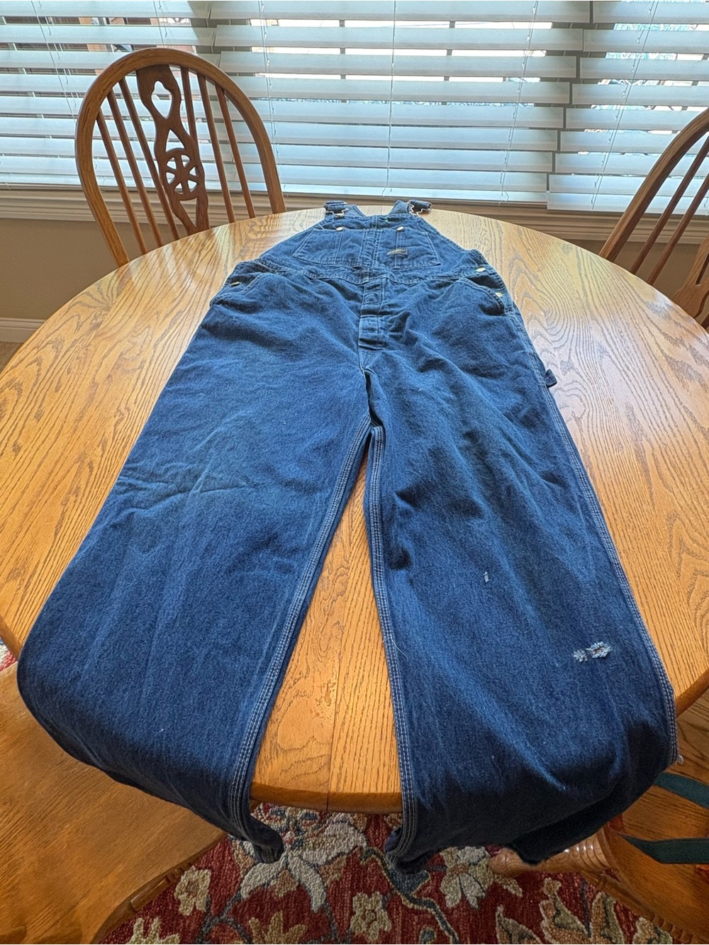 OshKosh B'Gosh Vestbak Men’s Vintage Denim Bib Overalls Size 40 Made in USA